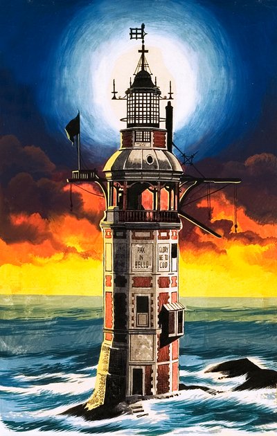 O farol de Eddystone de Ron Embleton