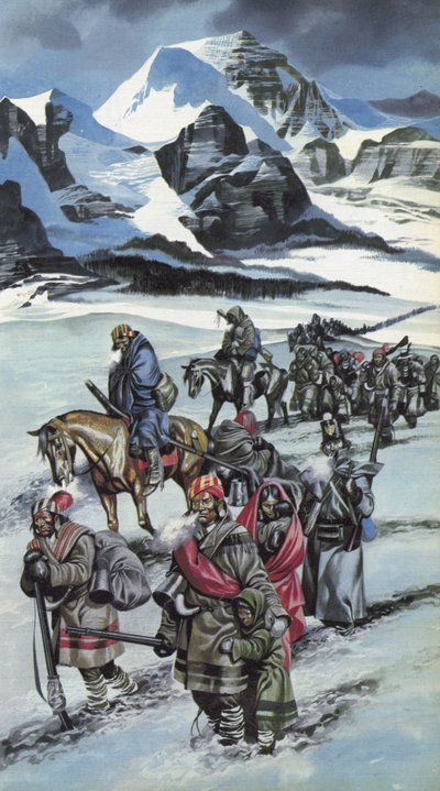 Trilho das Lágrimas, deslocação forçada da Nação Cherokee de Ron Embleton