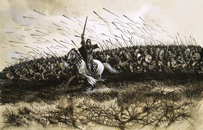Batalha não identificada (Agincourt) de Ron Embleton
