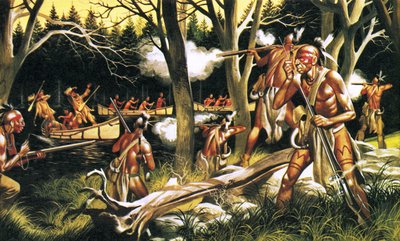 Quando o homem vermelho cavalgava: Os Hurons de Ron Embleton