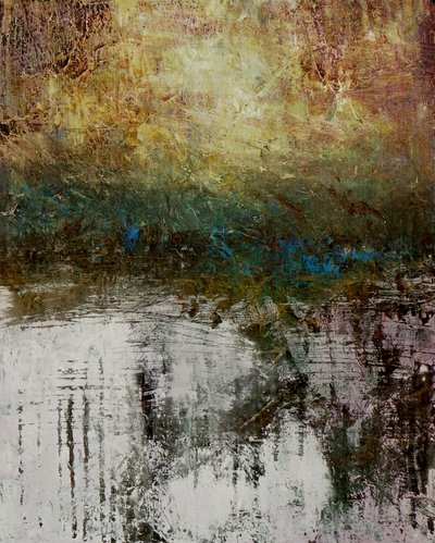 Reflexão abstrata sobre a floresta de Ron Halfant