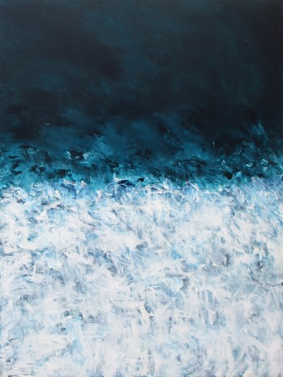 O blues do oceano agitado de Ron Halfant