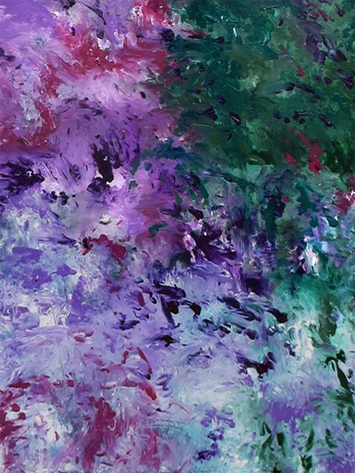 Tons abstratos vibrantes de Ron Halfant
