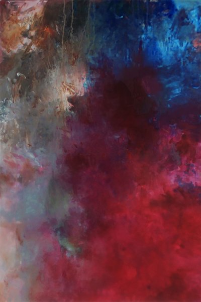 Pinceladas abstratas vibrantes de Ron Halfant