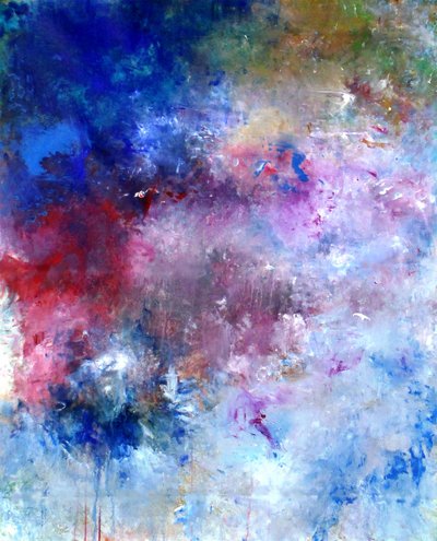 Espirais abstratas vibrantes de Ron Halfant