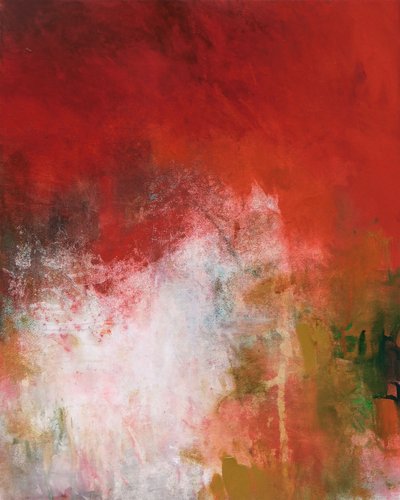 Abstrato em Vermelho Vibrante de Ron Halfant