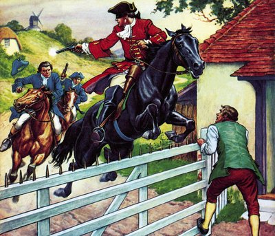 Cavalgada de Dick Turpin até York no seu cavalo Black Bess de Ronald Simmons