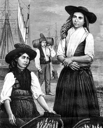 mulheres portuguesas, séc. de Ronjat