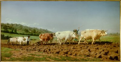 O arado nivernais, a sombra Pintura de Marie Rosalie Bonheur dit Rosa Bonheur (1822-1899) 1849 Sol. 1,3x2,6 m Paris, musee d