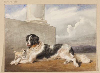Os cães dos príncipes Czartoryski, Sultão e Rosette de Rosa Bonheur
