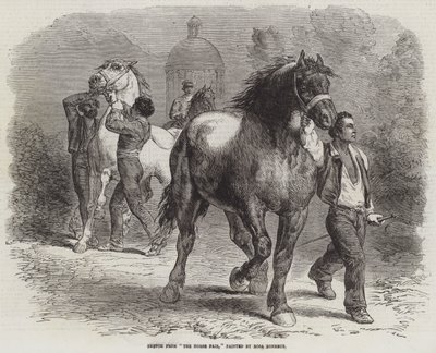Esboço da Feira do Cavalo de Rosa Bonheur