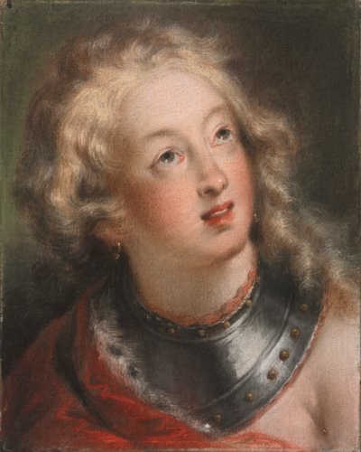 Cabeça de uma mulher de Rosalba Carriera