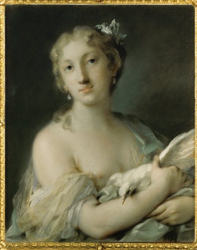 Mulher com pombo de Rosalba Giovanna Carriera