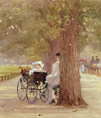Um descanso em Rotten Row, 1892 de Rose Maynard Barton