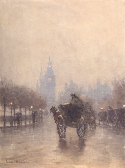Victoria Embankment (aguarela) de Rose Maynard Barton