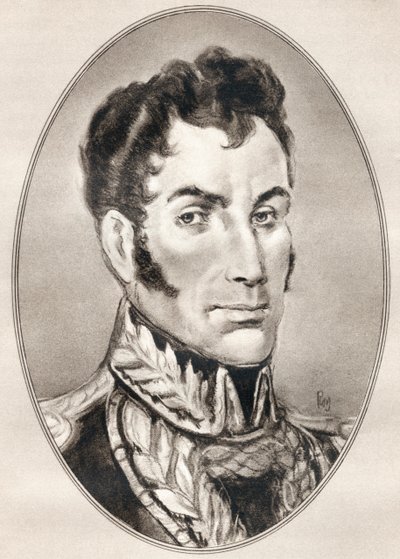 Simon Jose Antonio de la Santusima Trinidad Bolivar Palacios Ponte y Blanco, de Living Biography of Famous Men. de Ross Gordon