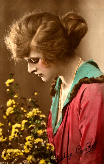 Gladys Cooper 1888-1971, atriz inglesa, início do século XX. de Rotary Photo