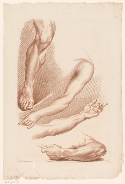 Três braços e uma perna Princípios de desenho da natureza, parte sete (título da série) VIIe Cahier de Principes du Design d