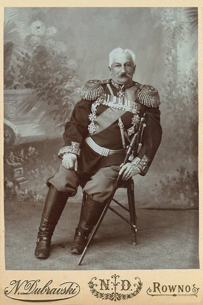 General Konstantin Pavlovich Prezhbiano 1840-1905, 1888. de Rowno . Photo studio N. Dubravski