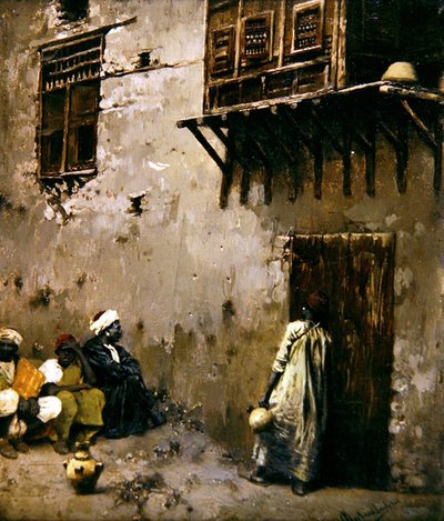 Cena Norte Africana (óleo sobre painel) de Rubens Santoro