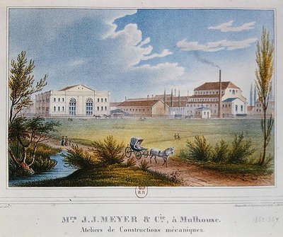 Fábrica do Sr. Meyer & Cie em Mulhouse, França de Rudolf Huber