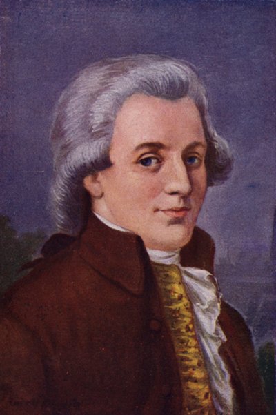Mozart (lito colorido) de Rudolf Klingsbogl