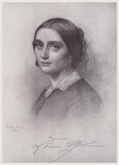 Clara Schumann (litho) de Rudolf Lehmann