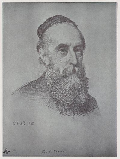 George Frederick Watts (litho) de Rudolf Lehmann