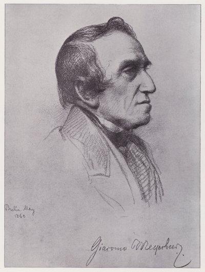 Giacomo Meyerbeer (litografia) de Rudolf Lehmann