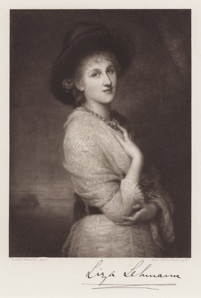 Liza Lehmann (litho) de Rudolf Lehmann