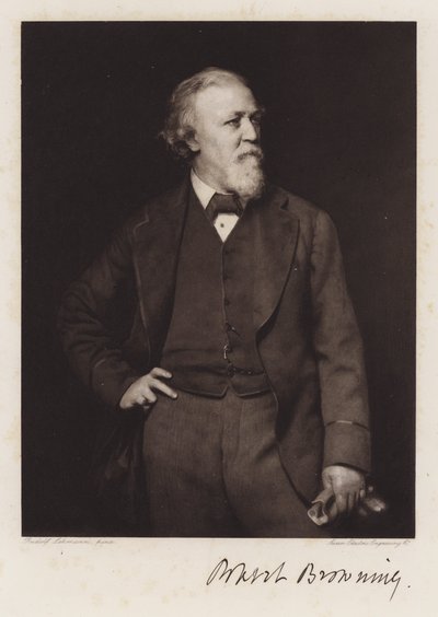 Robert Browning (litho) de Rudolf Lehmann