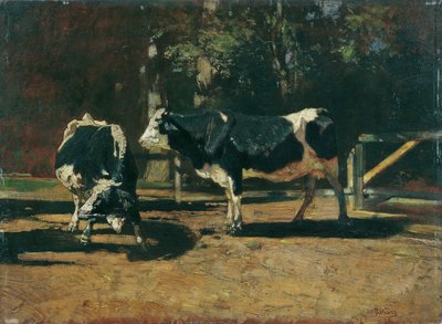 Vacas na pastagem de Rudolf Ribarz