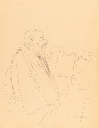 Munique Na sala do tribunal de Rudolf Schlichter