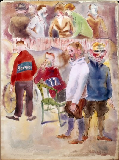 corrida de seis dias de Rudolf Schlichter