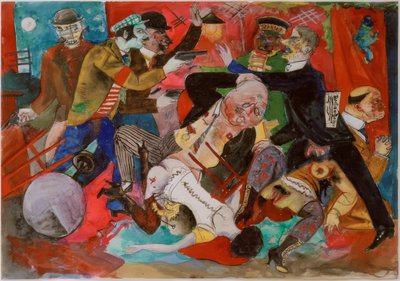 Assalto num bordel de Rudolf Schlichter