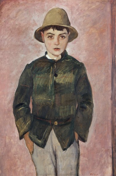Country Boy, por volta de 1928 (óleo sobre tela) de Rudolf Vejrych