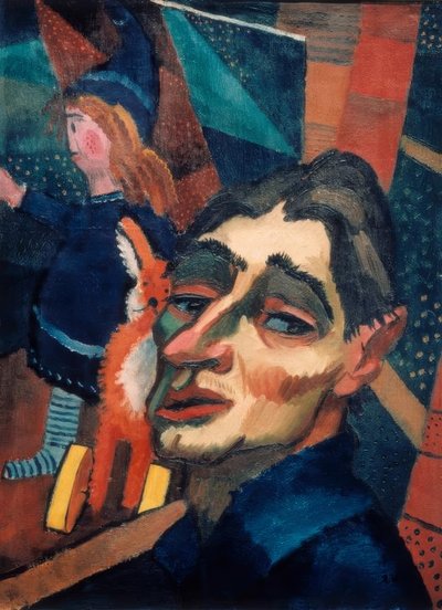 Auto-retrato com boneca de Rudolf Wacker