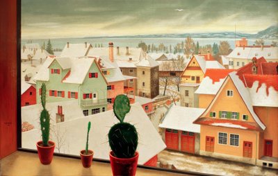Paisagem de Inverno - Vista do Estúdio de Rudolf Wacker