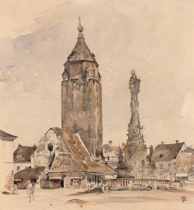 A antiga Câmara Municipal de Korneuburg de Rudolf von Alt