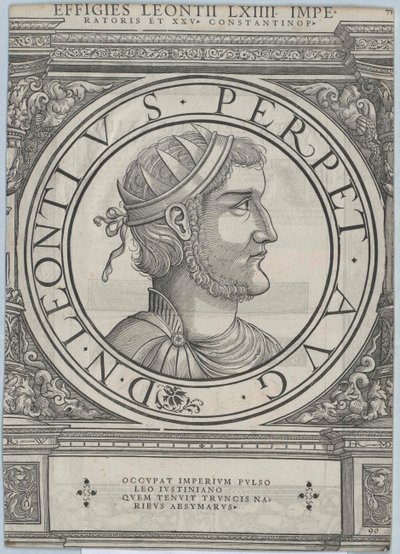 Imperador romano oriental Leóncios (gravura) de Rudolph Wyssenbach
