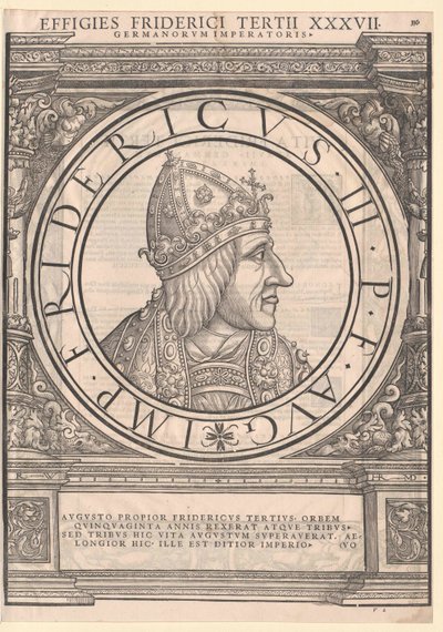 Sacro Imperador Romano Frederico III (impressão) de Rudolph Wyssenbach