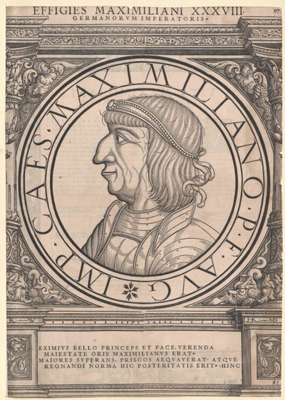 Sacro Imperador Romano Maximiliano I (impressão) de Rudolph Wyssenbach