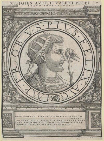 Imperador romano Probus (gravura) de Rudolph Wyssenbach
