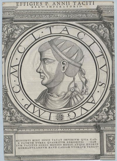 Imperador romano Tácito (imprimir) de Rudolph Wyssenbach