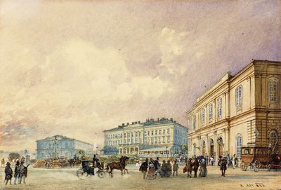 O Southstation, Viena; O Sudbahnhof, Viena, 1852 de Rudolf von Alt