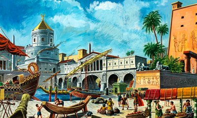 Alexandria (guache sobre papel) de Ruggero Giovannini