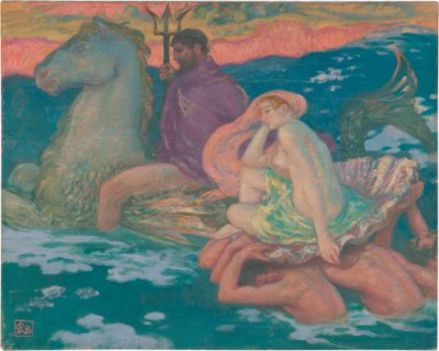 Poseidon e Amphitrite de Rupert Bunny