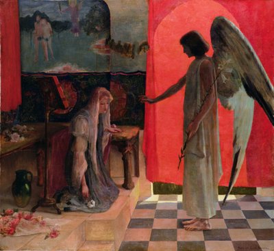 A Anunciação, c.1893 (óleo sobre tela) de Rupert Charles Wolston Bunny