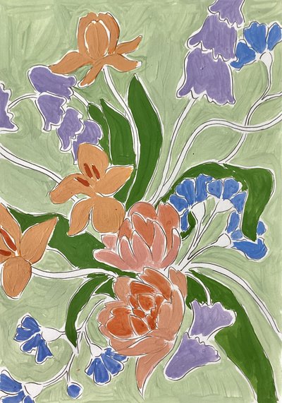 Bouquet floral vibrante de Rushati Chowdhury
