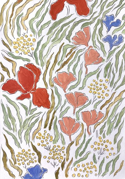 Jardim floral colorido de Rushati Chowdhury